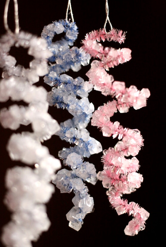 crystal icicle decorations