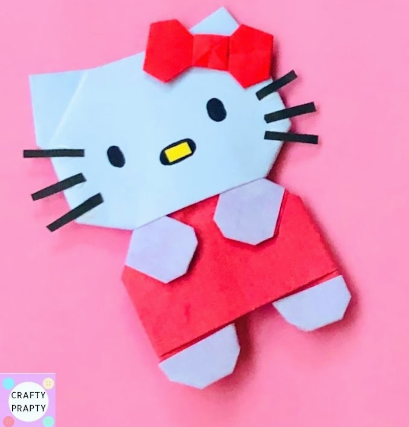origami hello kitty
