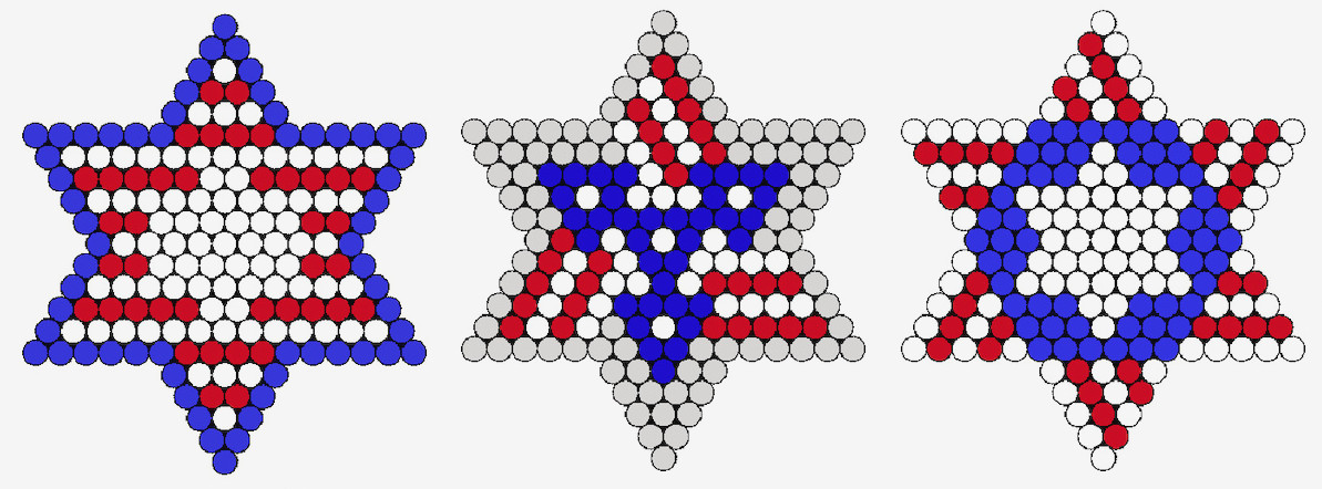 patriotic stars perler bead patterns