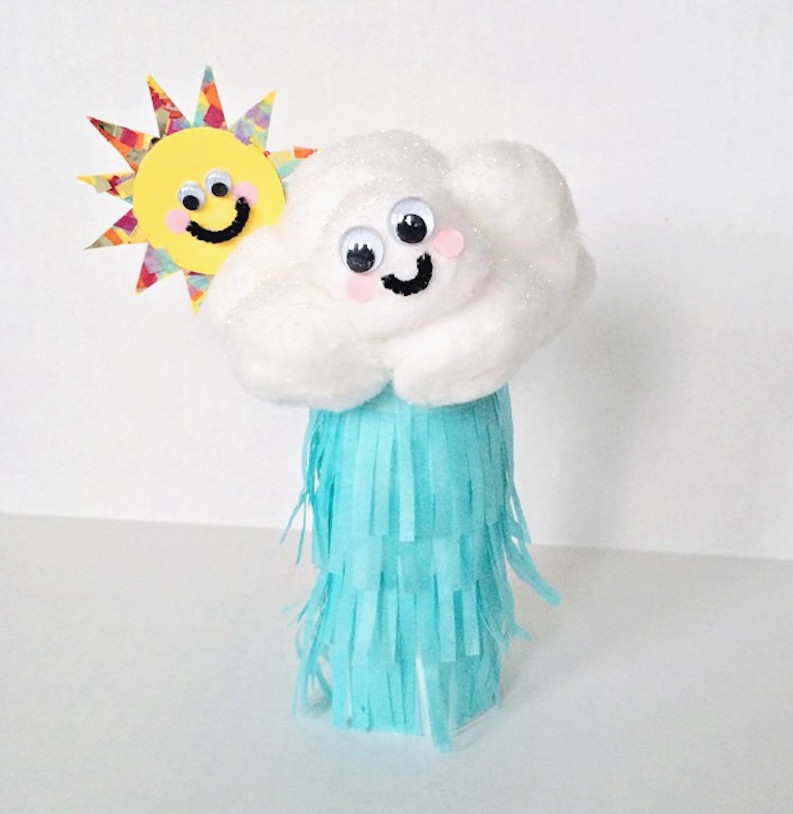 Cloud paper tube craft