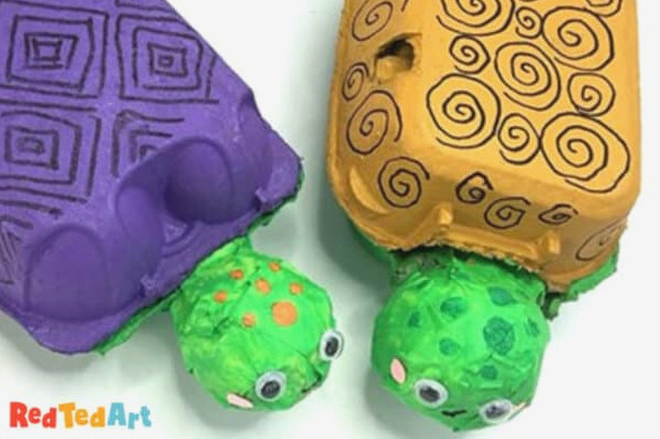 recycled turtle craft