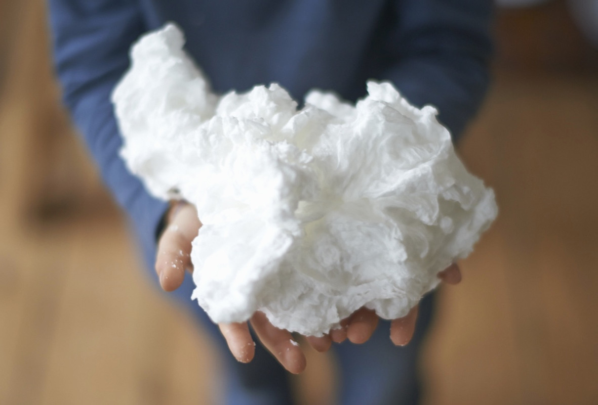 clouds made from soap