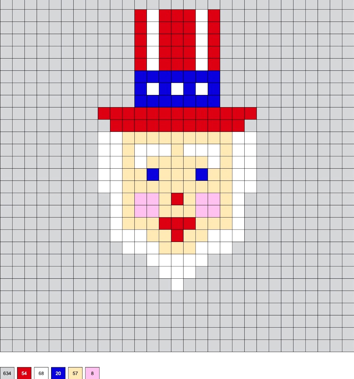 uncle sam perler beads