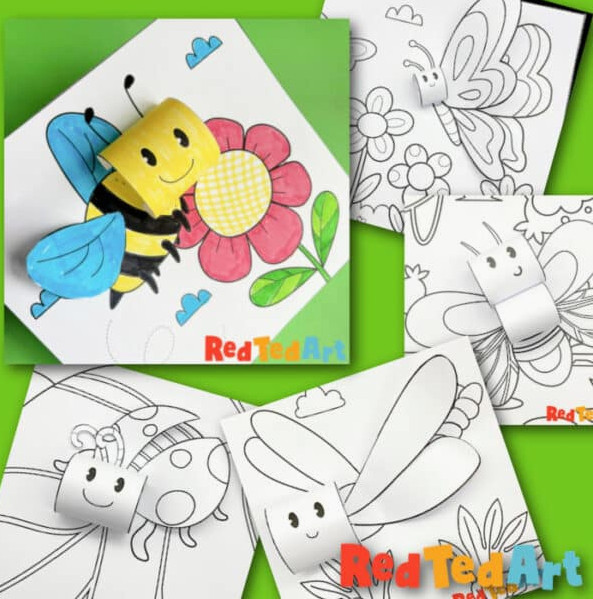 3d insect coloring pages