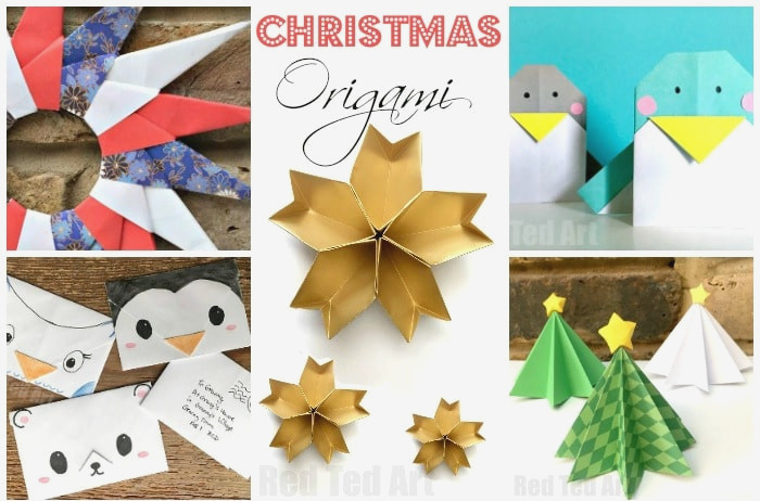 Our cute and easy Christmas Origami. A great way to explore the world of Origami, with these easy Christmas Origami projects!