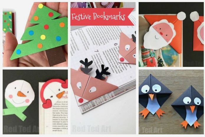 Wonderful and super cute Christmas Bookmarks! Seriously adorable, the kids will love them! #Papercrafts #christmas #christmaspapercrafts #christmasbookmarks