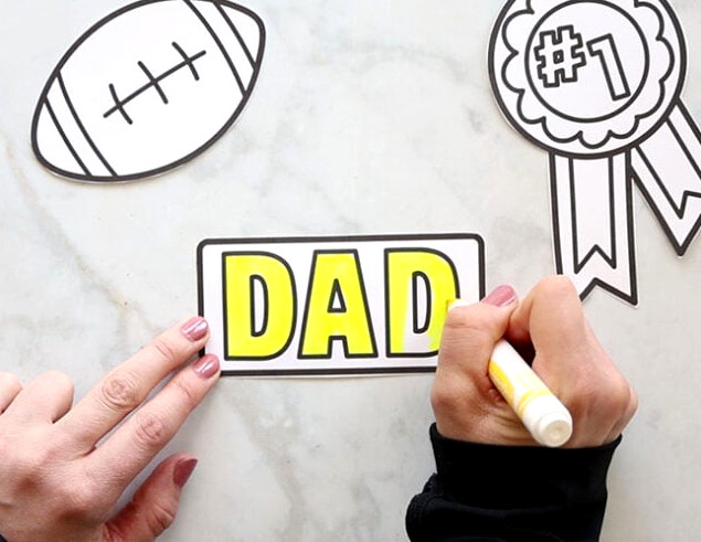 Color Fathers Day Templates