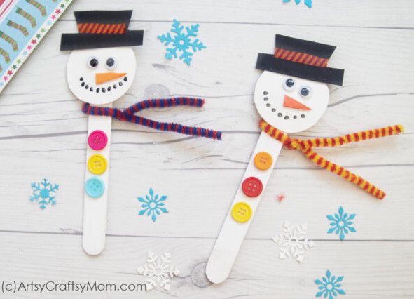 craft stick snowman