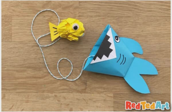 finished paper shark