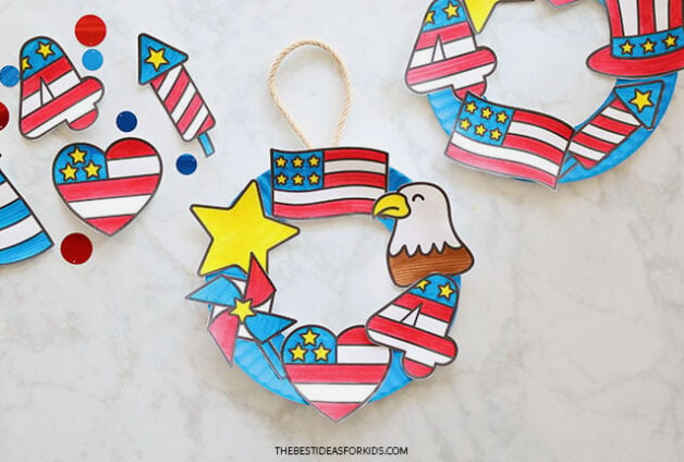 4th of July Paper Plate Craft