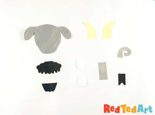 goat shapes and template