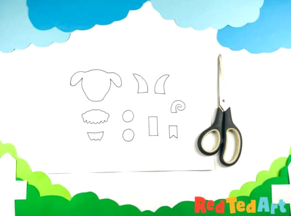 goat shapes and template