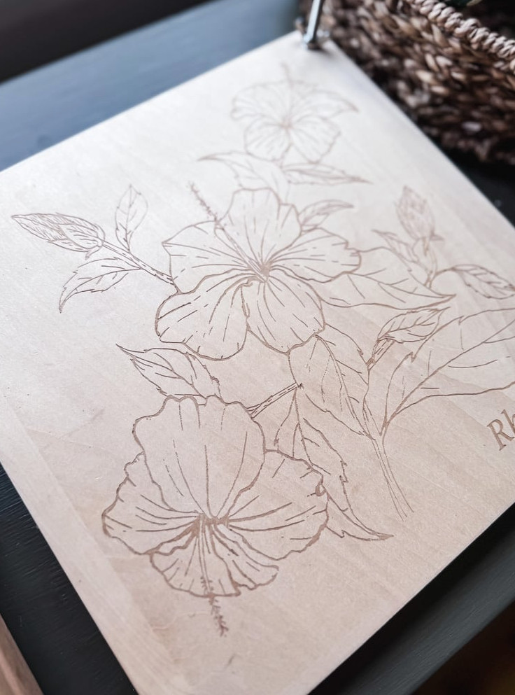 wood flower press with screws