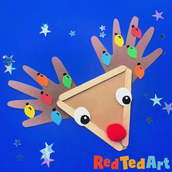 reindeer handprint