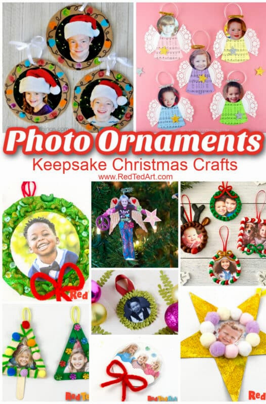 keepsake photo ornament ideas for preschoolers and kids
