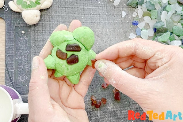 add the sea glass