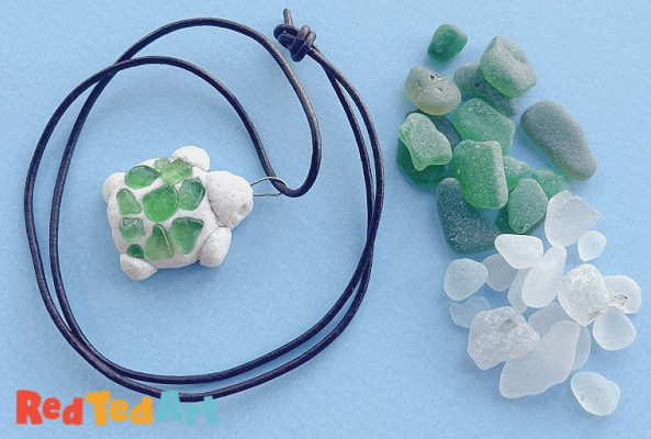 sea glass pendant