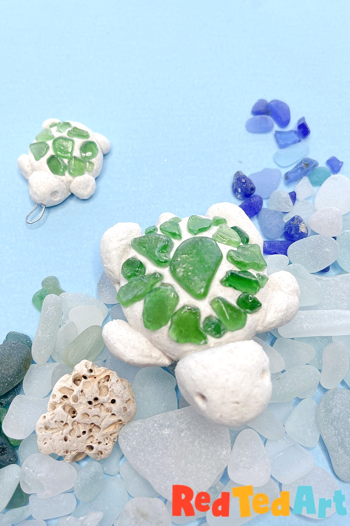 sea glass ideas turtle